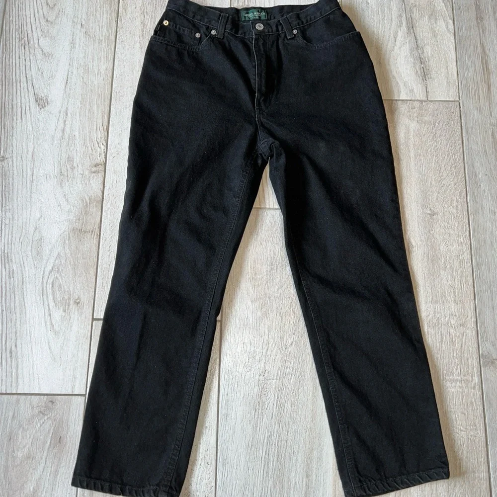 Lauren Jeans Co Ralph Lauren Women’s Black Jeans Straight Leg 10P - Picture 1 of 6